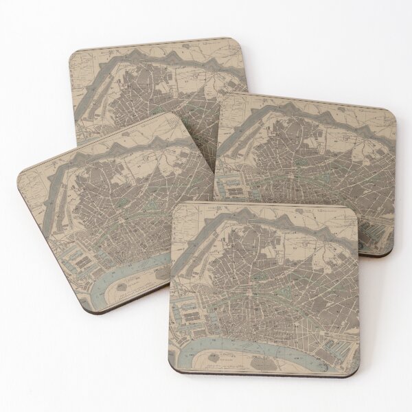 Item preview, Vintage Map of Antwerp Belgium (1871) designed and sold by BravuraMedia.