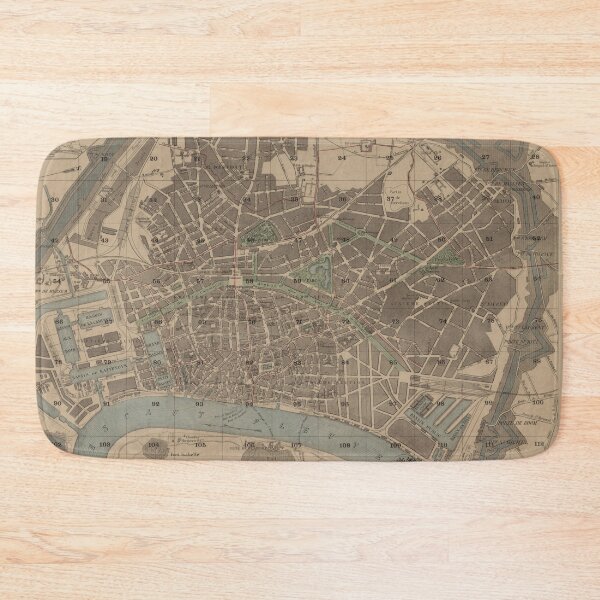 Item preview, Vintage Map of Antwerp Belgium (1871) designed and sold by BravuraMedia.