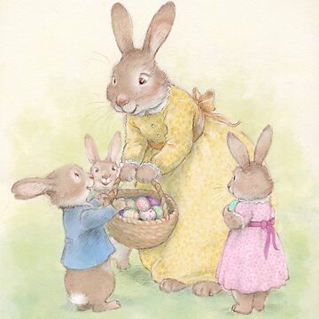 Artwork thumbnail, Easter Bunnies by Petra’s Shop