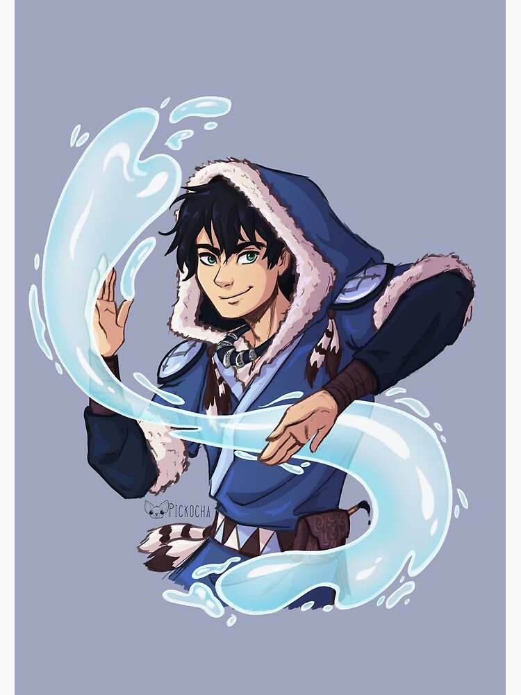 Percy Jackson Waterbender ATLAB Premium Matte Vertical Poster sold by