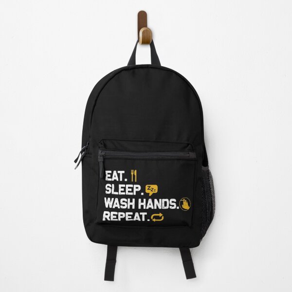 Item preview, Eat Sleep Wash hands Repeat Tshirt designed and sold by hayatdesign.