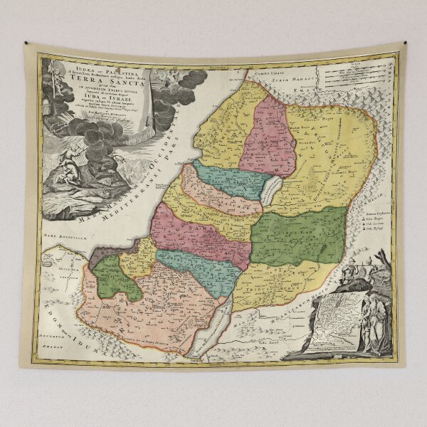 Item preview, Map of Israel (1720) designed and sold by allhistory.