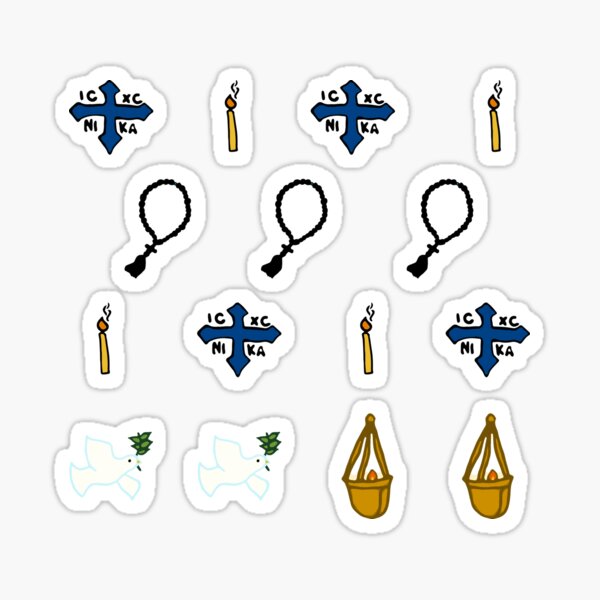 Item preview, Eastern Orthodox Christian Sticker Pack #1 designed and sold by arrany.