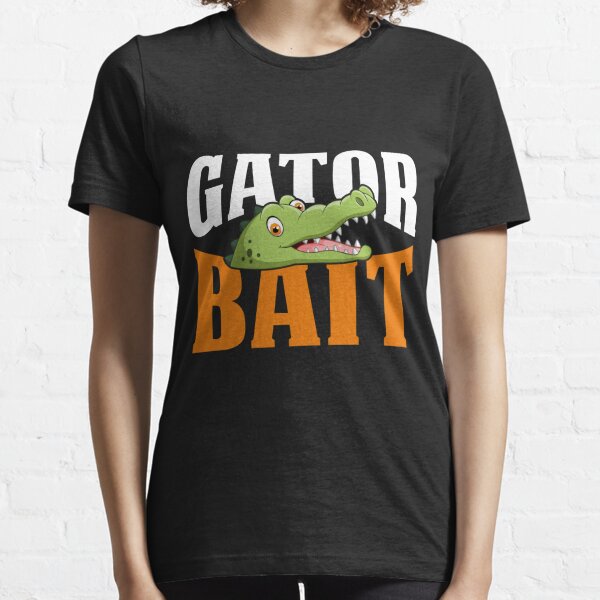 Gator Bait Shirt (Style: Ladies T-Shirt, Color: Navy, Size: M)