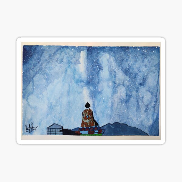 Item preview, Buddha in the Sky designed and sold by Kalpit Kshatriya.