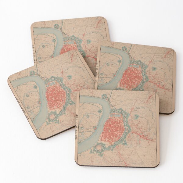 Item preview, Vintage Map of Antwerp Belgium (1873) designed and sold by BravuraMedia.