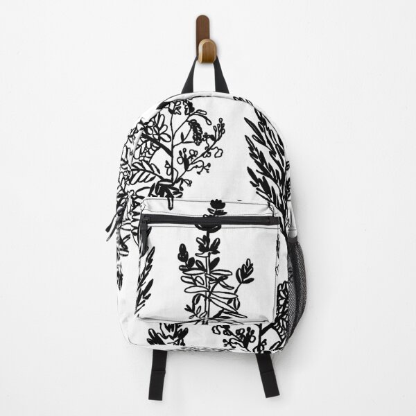 Item preview, Dark Flowers - Minimal Floral Black and White Pattern designed and sold by Plastic Memory Archive.