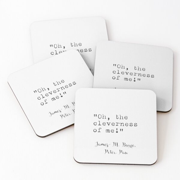 Item preview, "Oh, the cleverness of me!" J.M. Barrie quote  designed and sold by Ariana Mila -  Awesome quotes.