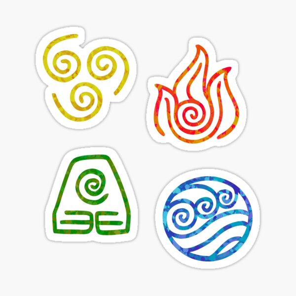 “Elemental Sticker Set” Sticker for Sale by Catie8D | Redbubble