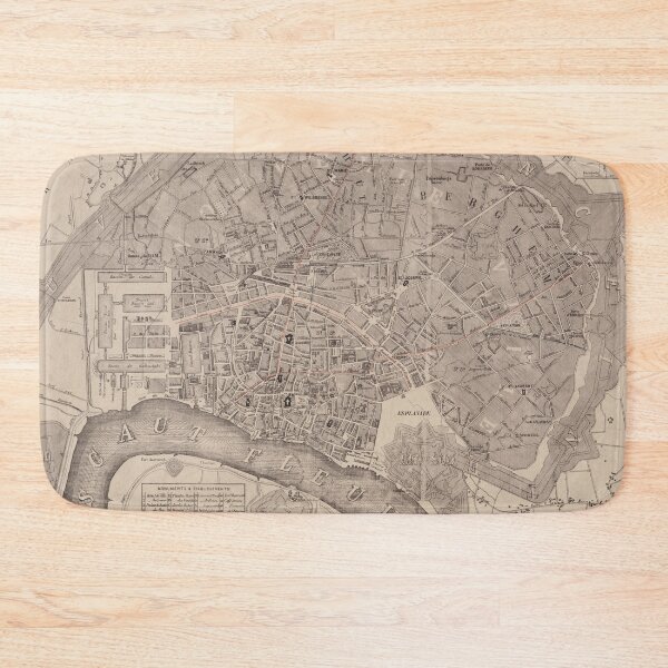 Item preview, Vintage Map of Antwerp Belgium (1876) designed and sold by BravuraMedia.