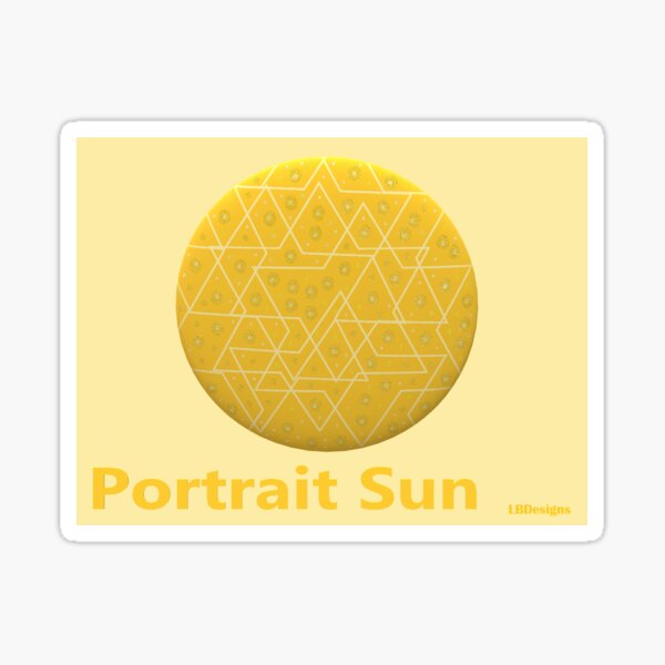 Portrait Sun Sticker