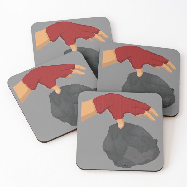 Item preview, Hand with Red Glove Dropping Rock in Defiance designed and sold by Shanestillz.