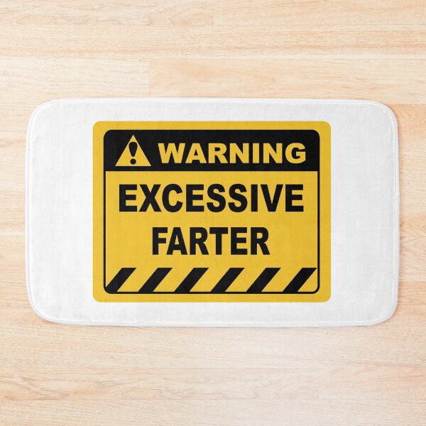 Item preview, Human Warning Sign EXCESSIVE FARTER Sayings Sarcasm Humor Quotes designed and sold by ColorMeHappy123.