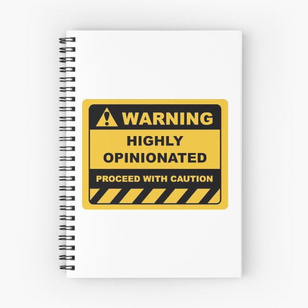 Item preview, Human Warning Sign HIGHLY OPINIONATED PROCEED WITH CAUTION Sayings Sarcasm Humor Quotes designed and sold by ColorMeHappy123.