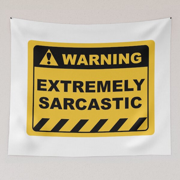 Item preview, Human Warning Sign EXTREMELY SARCASTIC Sayings Sarcasm Humor Quotes designed and sold by ColorMeHappy123.
