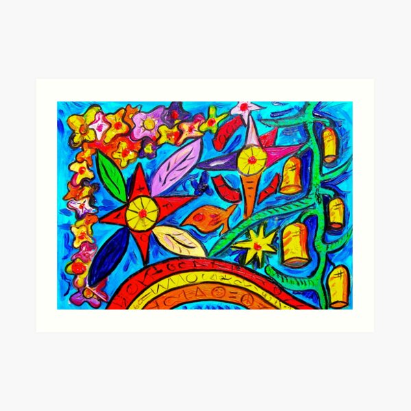STAR FLOWER Art Print