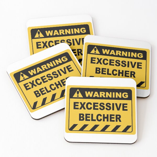 Item preview, Human Warning Sign EXCESSIVE BELCHER Sayings Sarcasm Humor Quotes designed and sold by ColorMeHappy123.