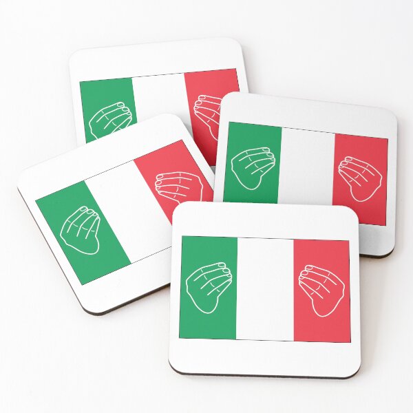 Item preview, Italian flag hand gesture designed and sold by NVDesigns.