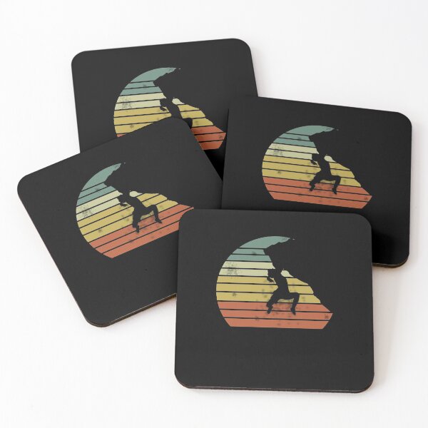 Item preview, Climbing Rock  Bouldering Distressed Retro Rock Climbing 80's Sun Graphic Gift For Men And Women designed and sold by Akmloza.