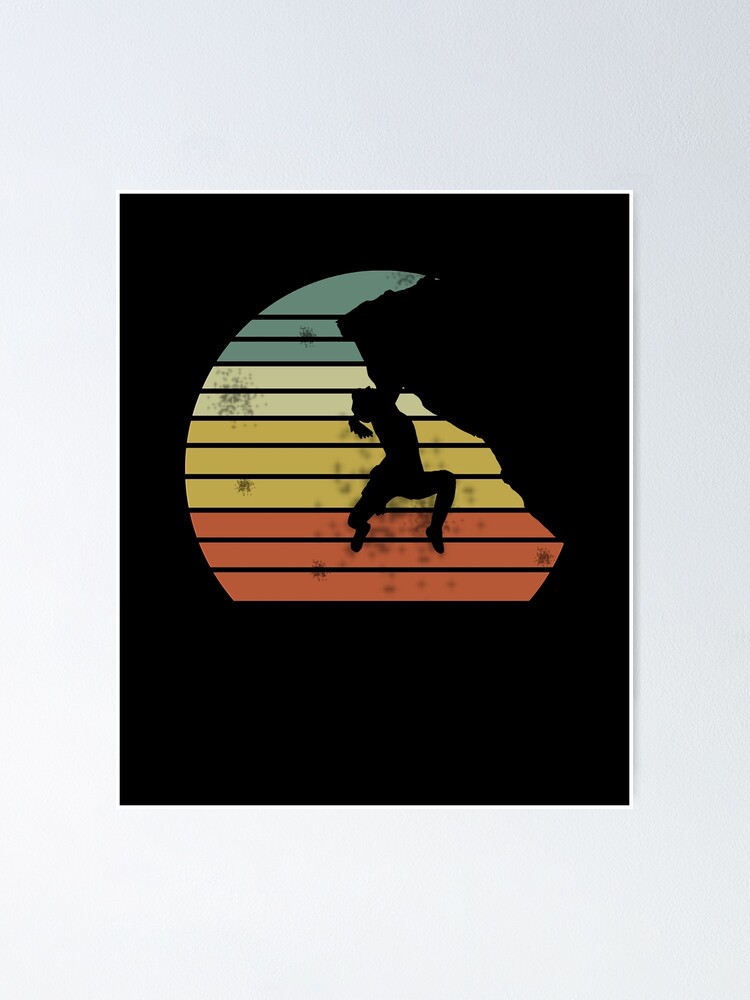 Bouldering - Distressed Retro Rock Climbing T-Shirt Bouldering - Distressed Retro Rock Climbing T-Shirt