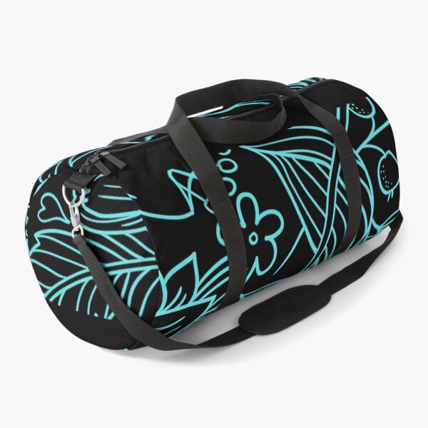 Item preview, Tropical jungle marine blue floral foliage pattern blue and green summer Hawaii leaves  designed and sold by conceptDVS.