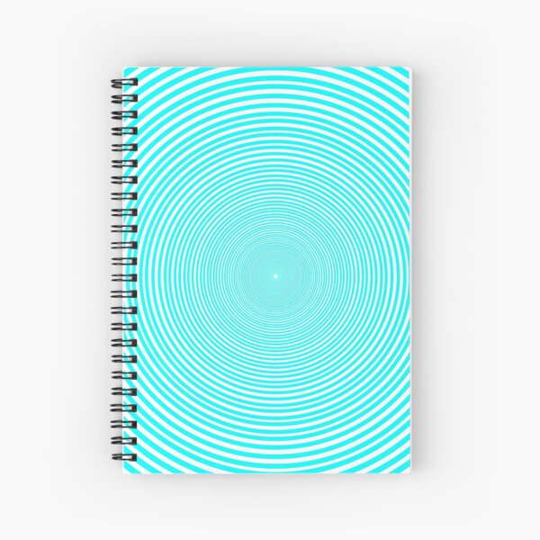 Optical illusion Concentric Circles Geometric Art - концентрические круги Spiral Notebook