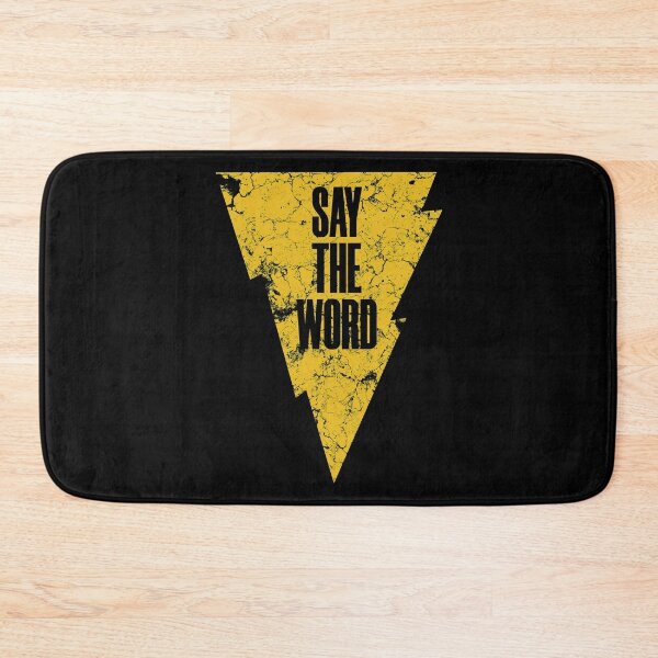 Item preview, Say the Word... Black Adam (Distressed) designed and sold by 90sOE.
