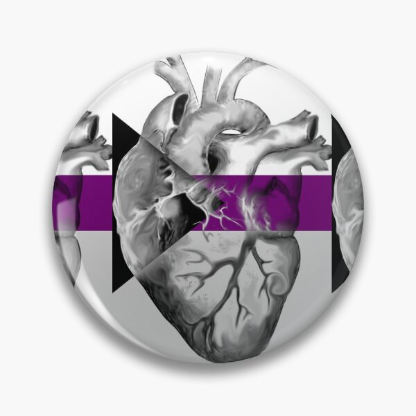 Item preview, Demisexual Pride Anatomic Heart designed and sold by incloudines.