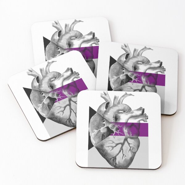 Item preview, Demisexual Pride Anatomic Heart designed and sold by incloudines.