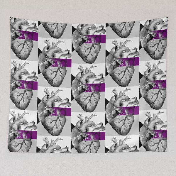 Item preview, Demisexual Pride Anatomic Heart designed and sold by incloudines.