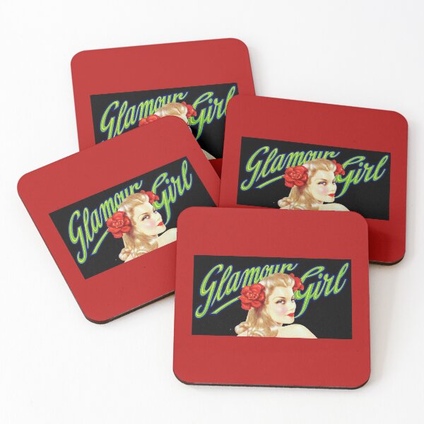 Item preview, Vintage Glamour Girl Label Artwork designed and sold by FuzzyHoney.