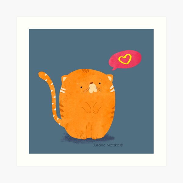 Fat Cat Art Print