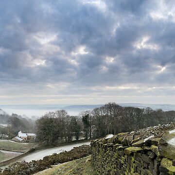 Artwork thumbnail, Airedale Lost in Fog from East Morton by Simon Bowen