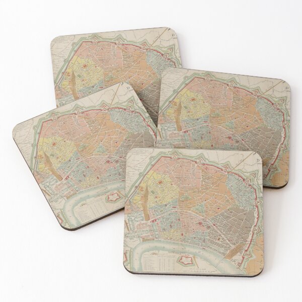 Item preview, Vintage Map of Antwerp Belgium (1893) designed and sold by BravuraMedia.
