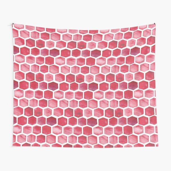 Honeycomb & amp; quot; Red & amp; quot; Tapestry