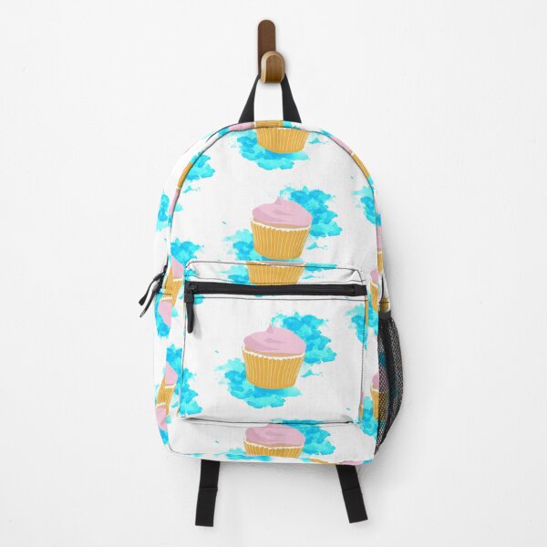 Item preview, Strawberry Cupcake with Watercolor Background Design designed and sold by idovedesign.