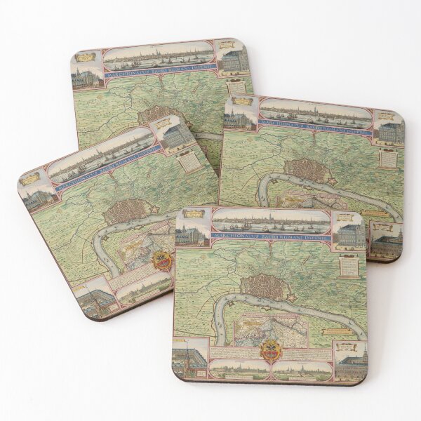 Item preview, Vintage Antwerp Belgium Environs Map (1624) designed and sold by BravuraMedia.