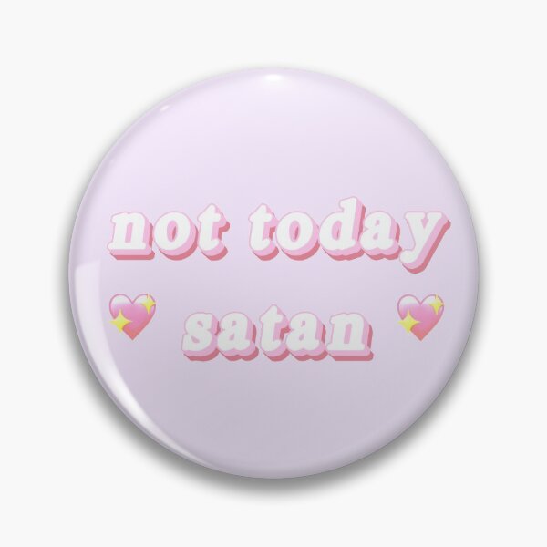Item preview, not today satan sticker  designed and sold by madebyshania.