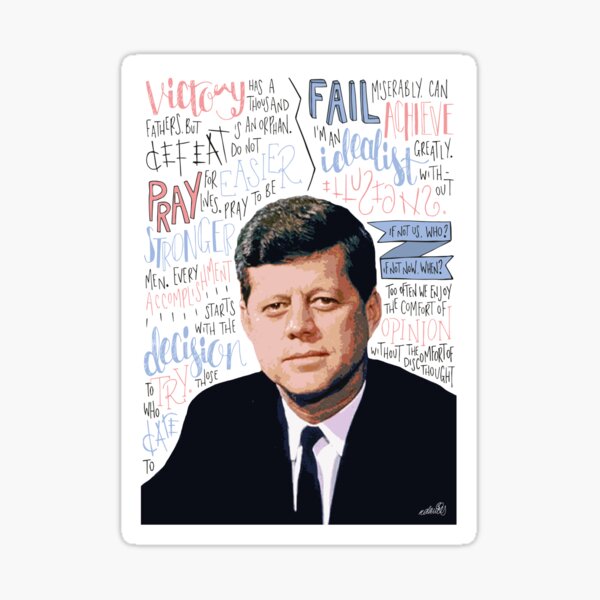 John F Kennedy / JFK Sticker