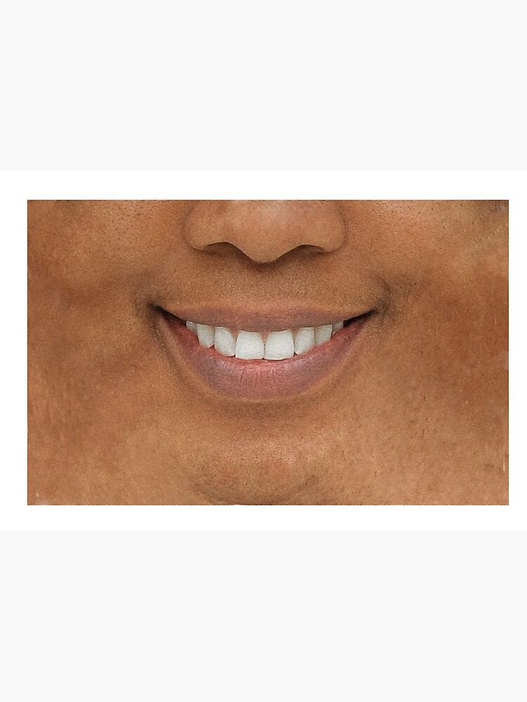 Black Woman Smile Smiling Quarantine Mask by richtatejr