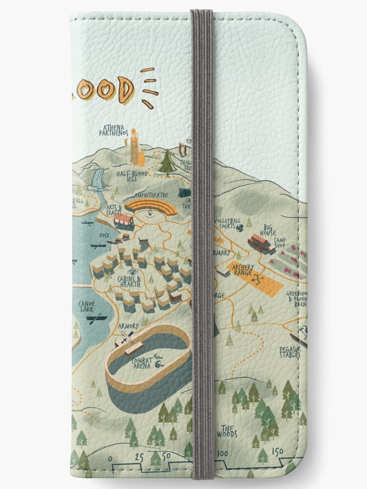 Map of Camp Half Blood Zipper Pouch for Sale by roxxell l