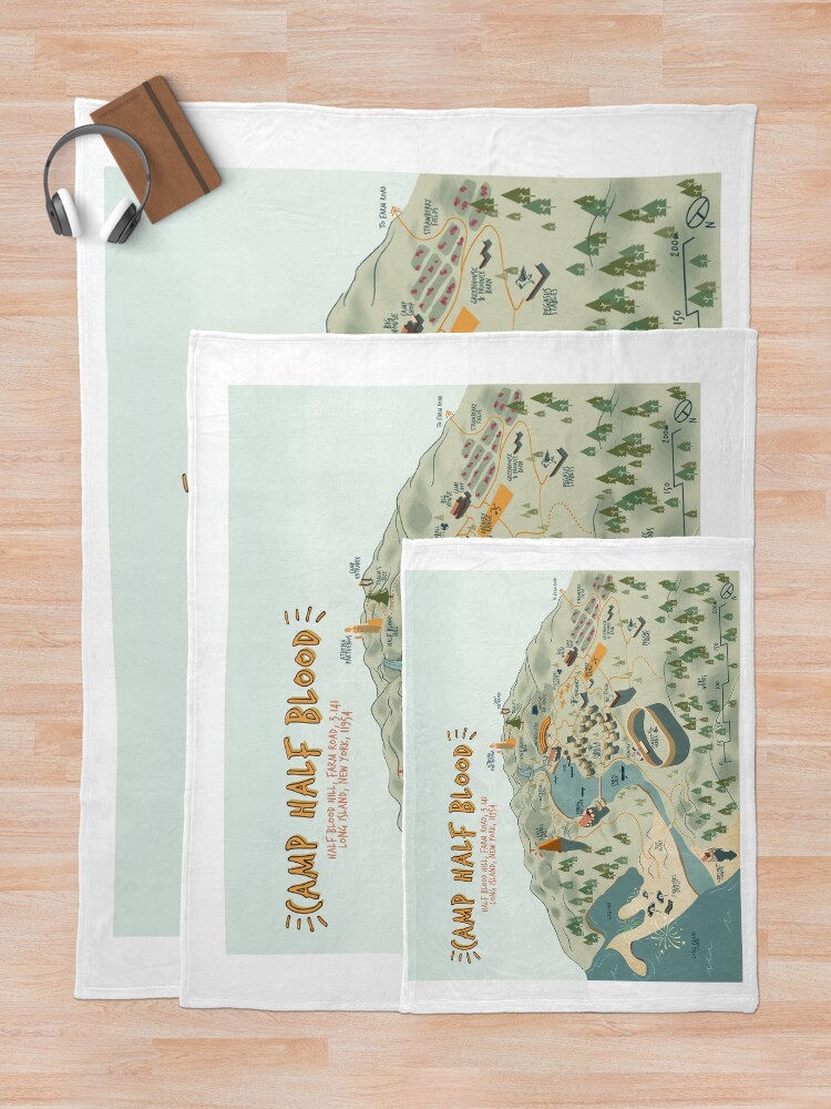 Map of Camp Half Blood Postcard for Sale by roxxell l