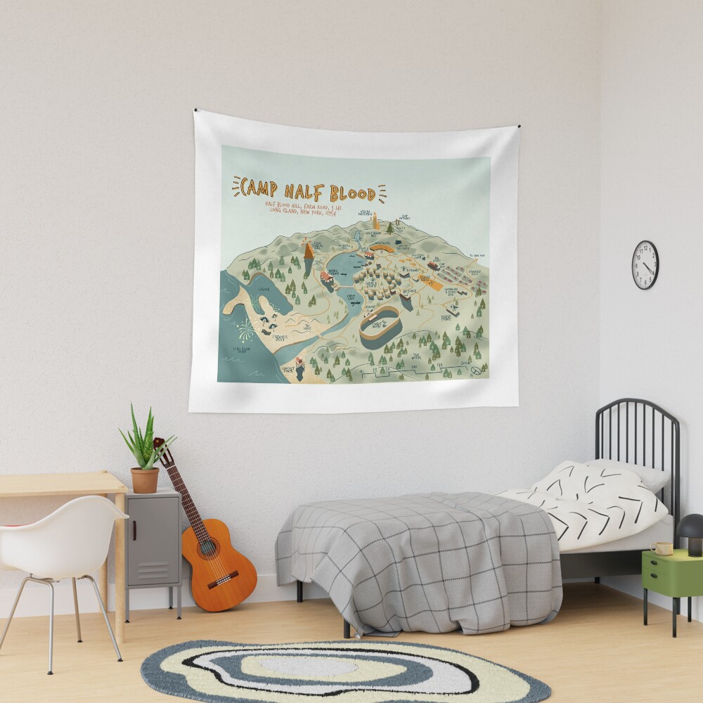 Map of Camp Half-Blood ART PRINT