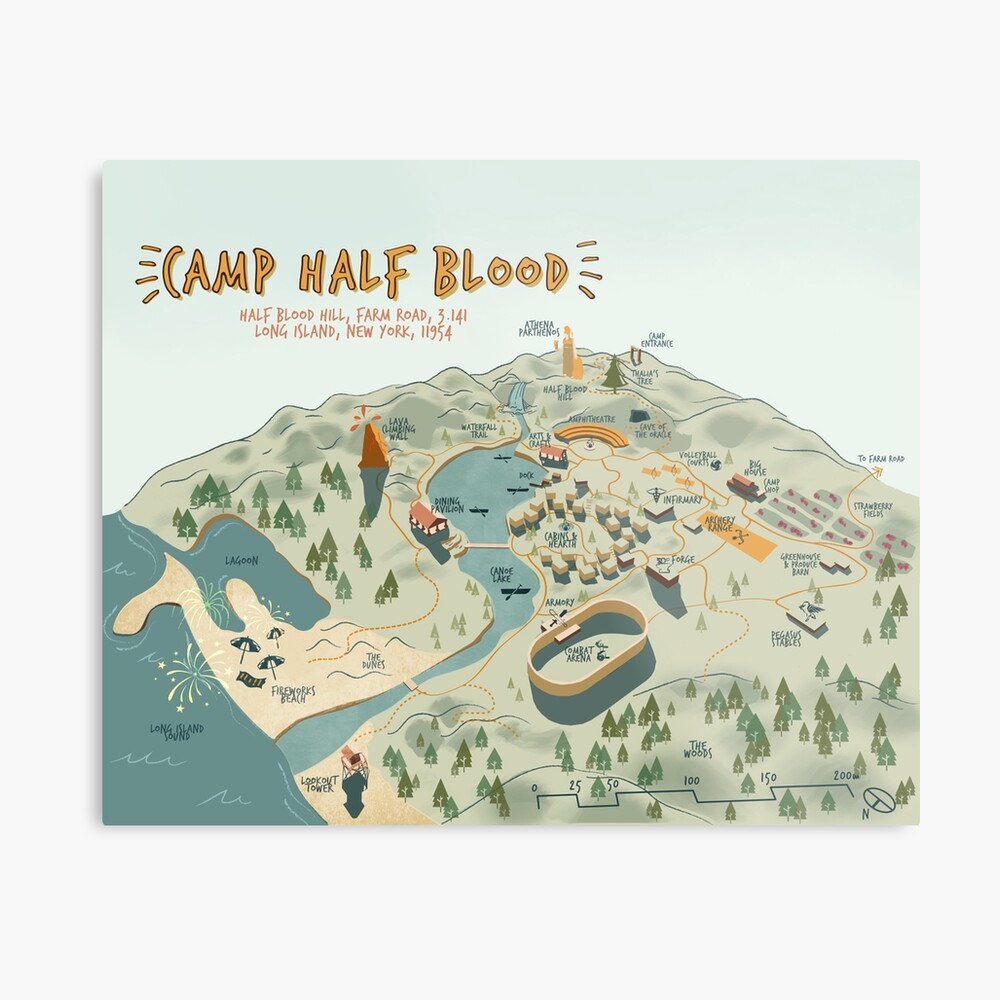 half blood camp map - online puzzle