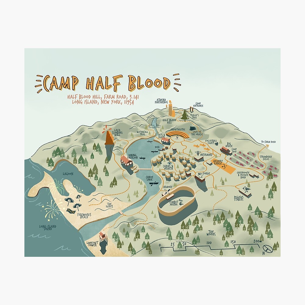 Camp Half-Blood map by Clovertheprincess on DeviantArt