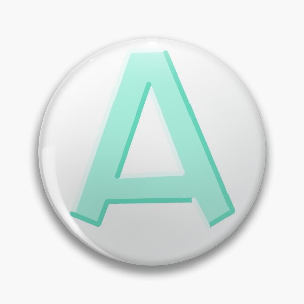 Item preview, Seafoam Letter A designed and sold by salliesimp.