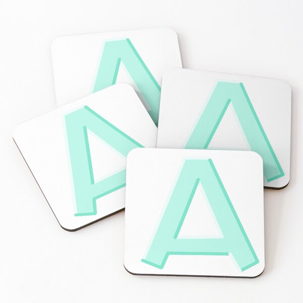 Item preview, Seafoam Letter A designed and sold by salliesimp.