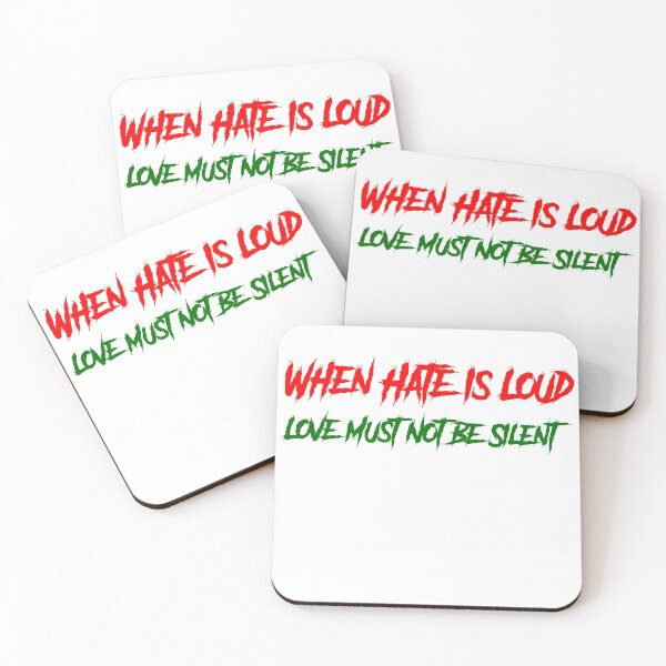 Item preview, When Hate Is Loud Love Must Not Be Silent designed and sold by TheDevilStore.