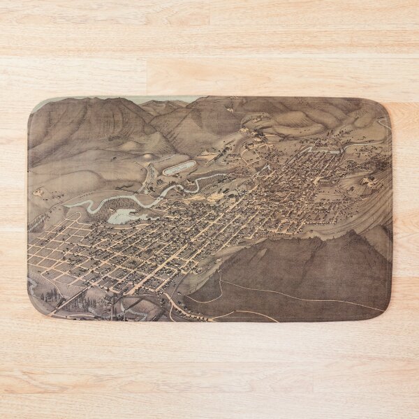 Item preview, Vintage Pictorial Map of Aspen CO (1893) designed and sold by BravuraMedia.