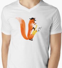 Jazzy Fox Men's V-Neck T-Shirt